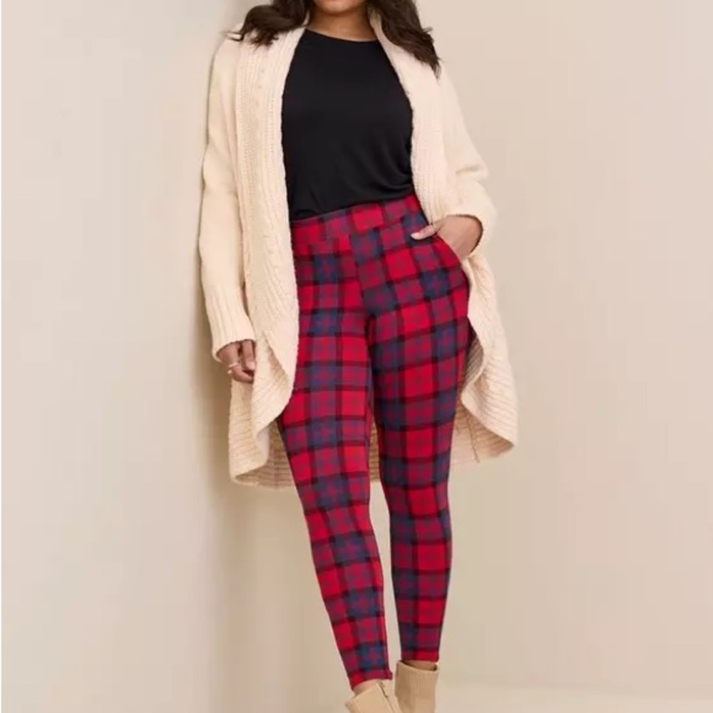 Torrid Kelsey Plaid Signature Waist Pixie Pants Full Length Size 2